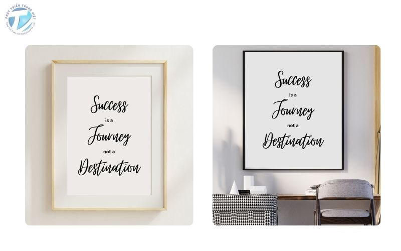 Mẫu tranh “Success Is A Journey, Not A Destination”
